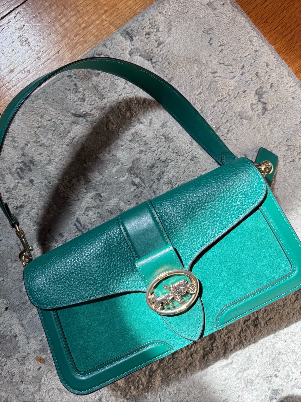 Coach Georgie Shoulder Bag in Green